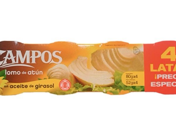 ATUN EN ACEITE 80G / PAQX4UN / CJX20PAQ
